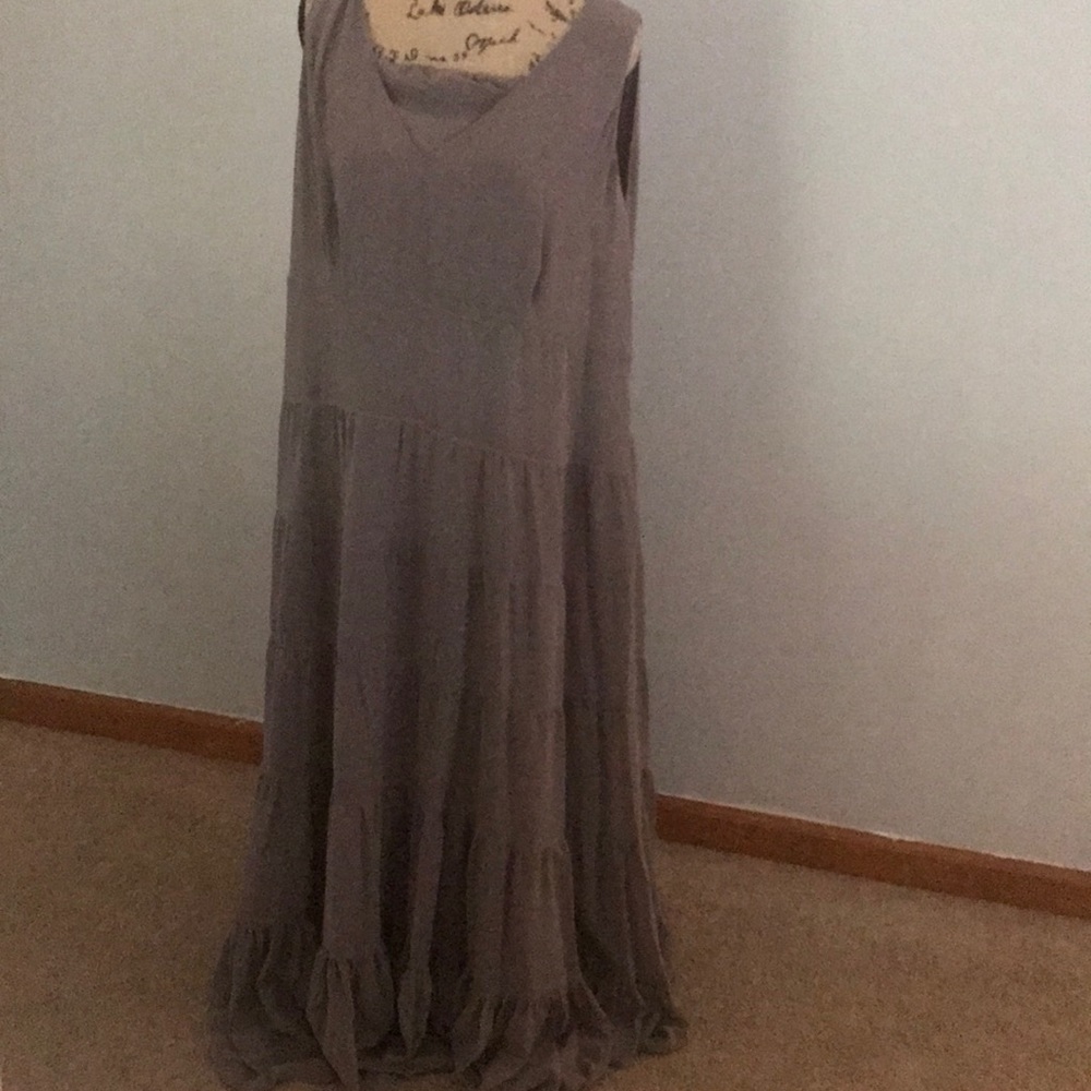GILI long grey evening dress